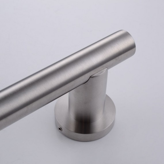 KES Bathroom Adjustable Slider Bar ROUND Wall Mount, Polished SUS304 Stainless Steel, F204